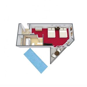 Zimmer mit Queensize-Bett